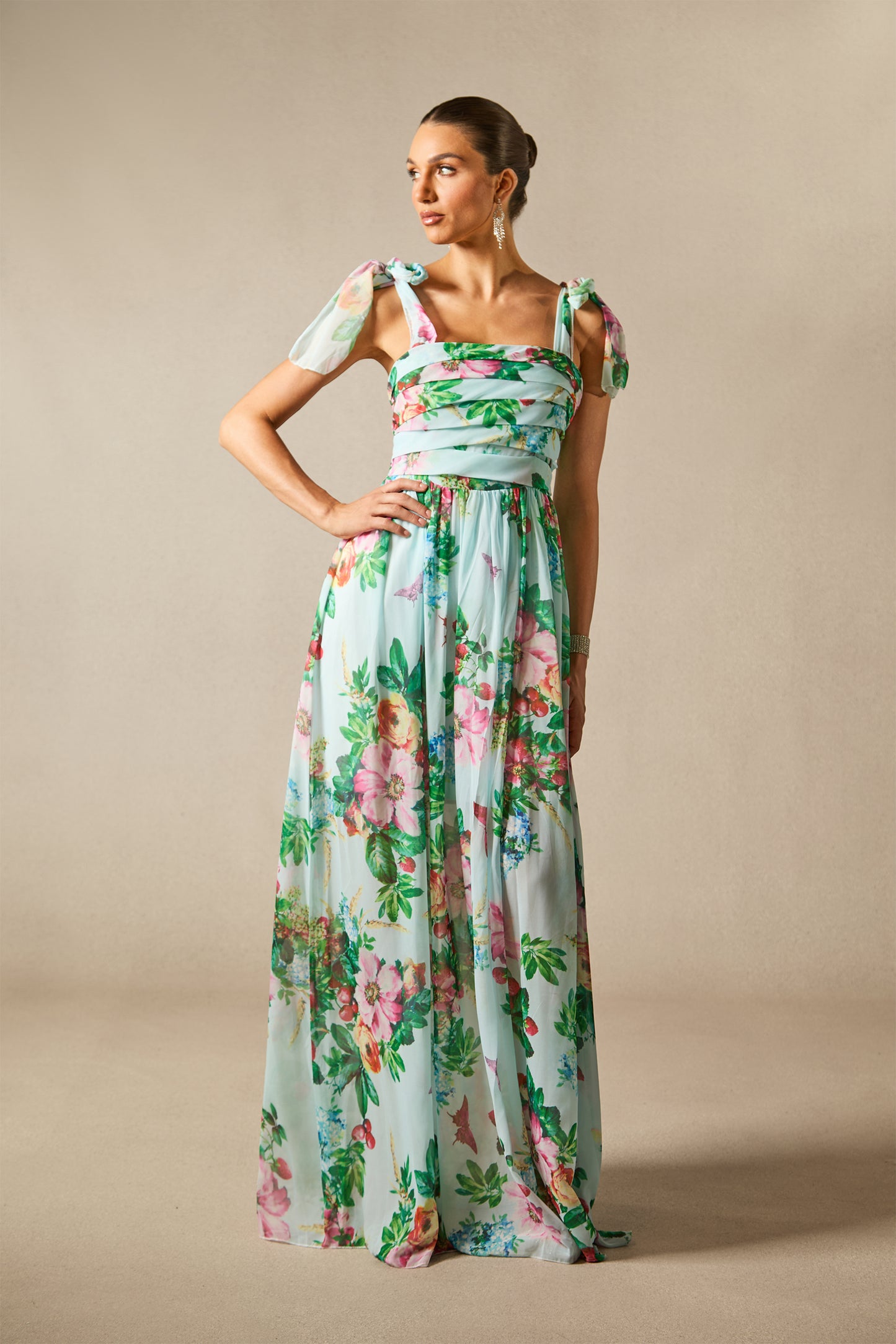 Alison™ - Blumiges Abendkleid