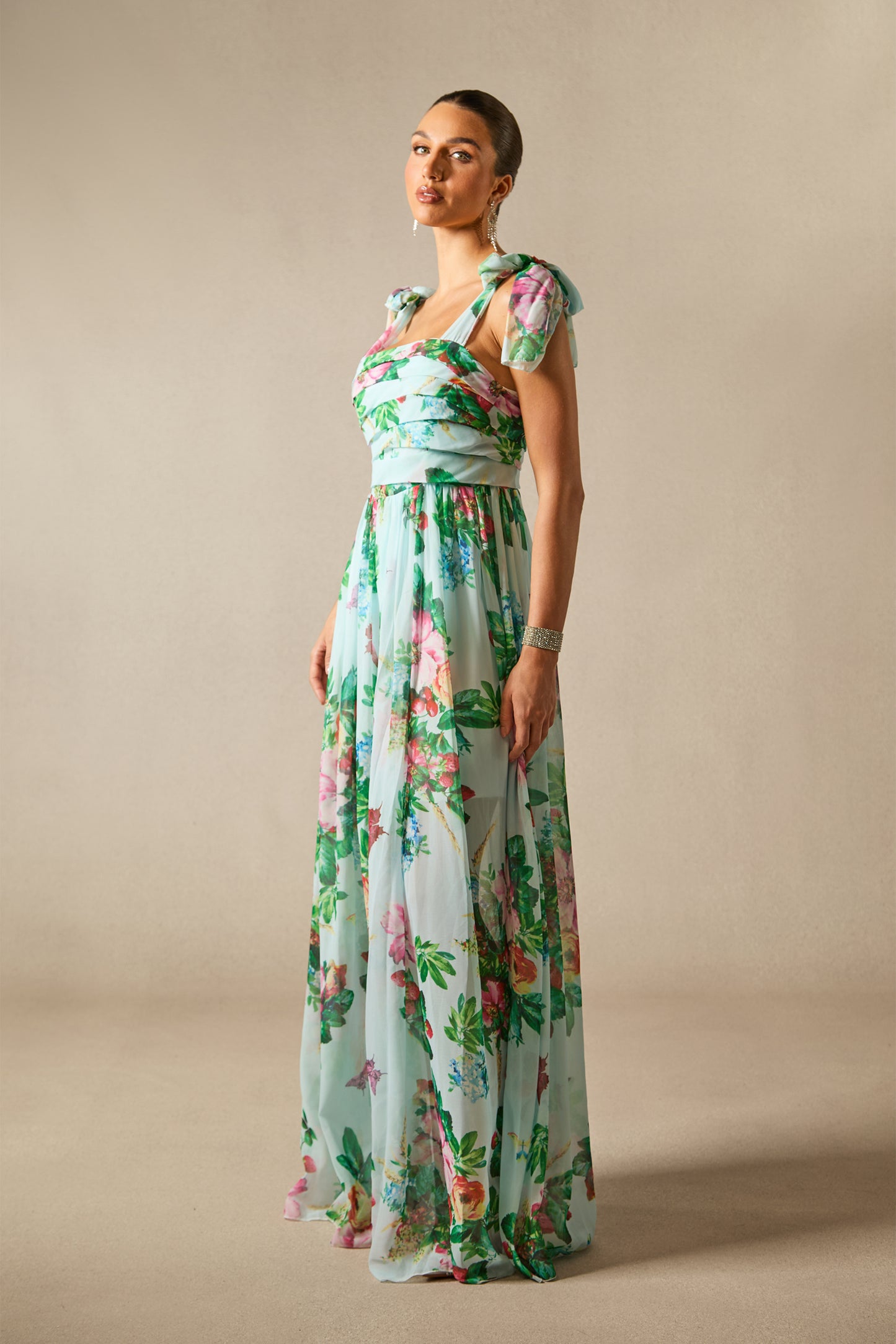 Alison™ - Blumiges Abendkleid