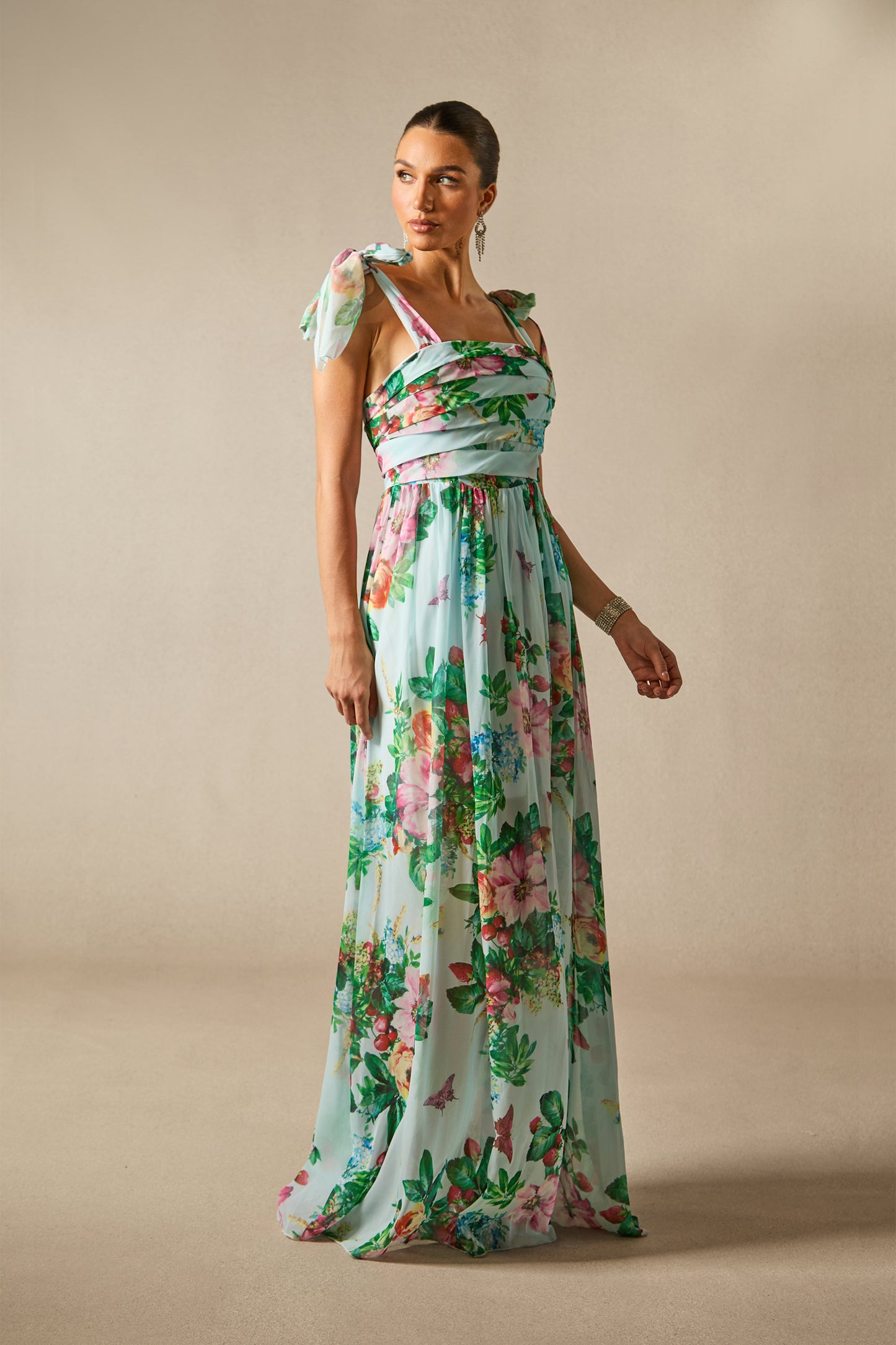 Alison™ - Blumiges Abendkleid