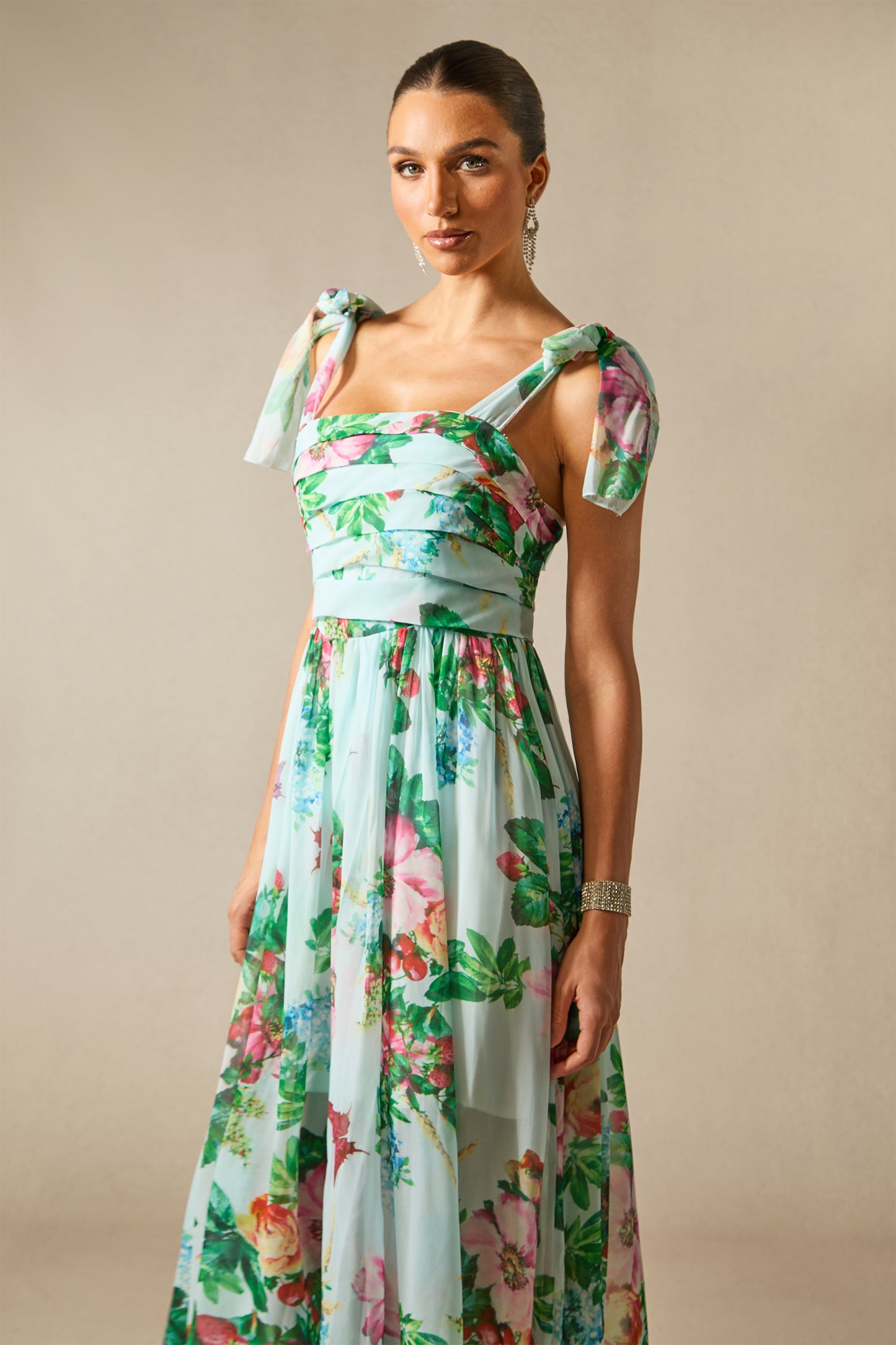 Alison™ - Blumiges Abendkleid