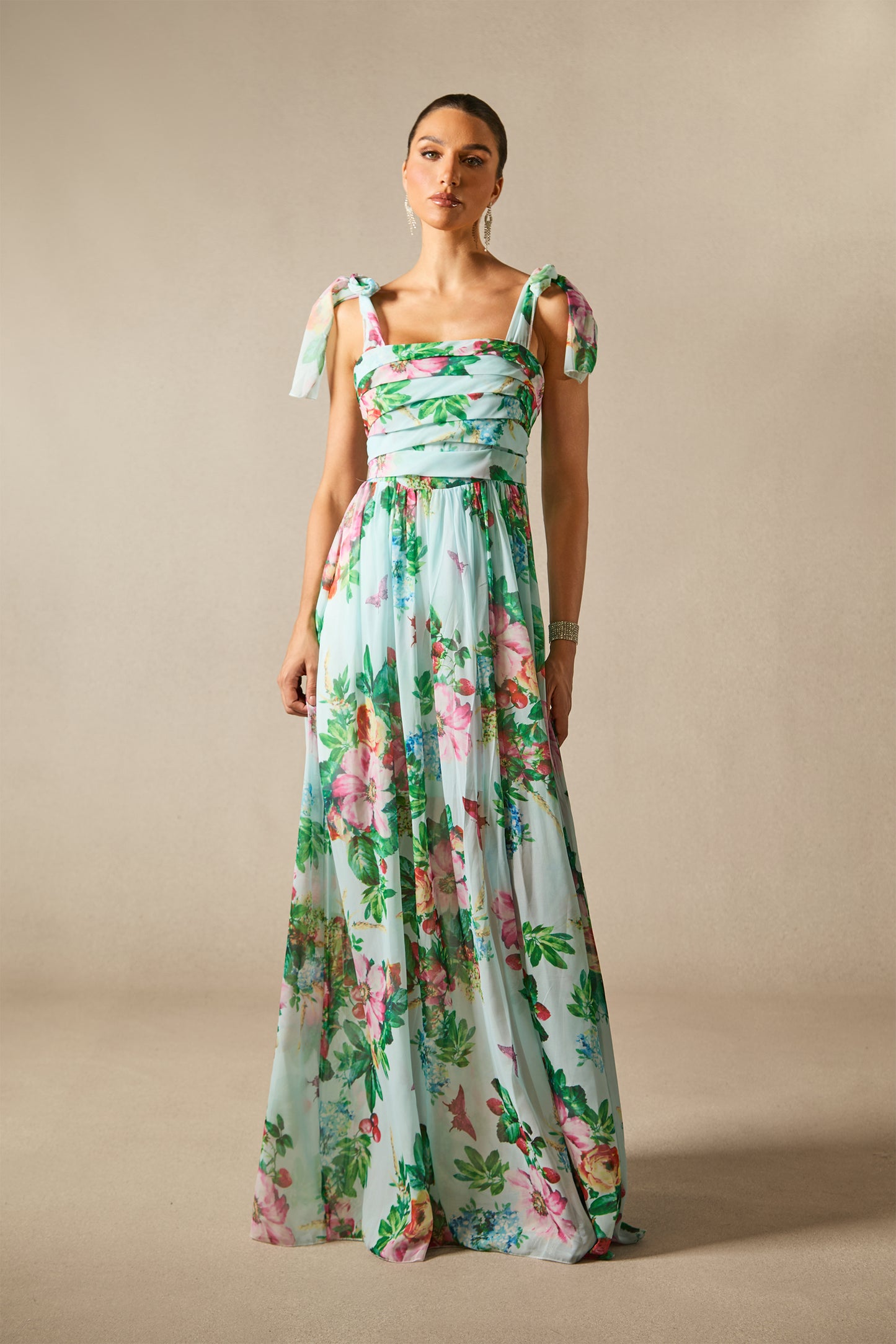 Alison™ - Blumiges Abendkleid